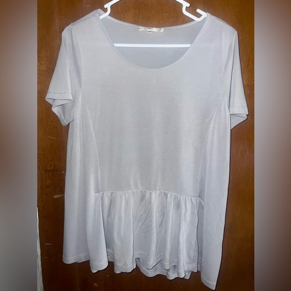Purple Peplum Top